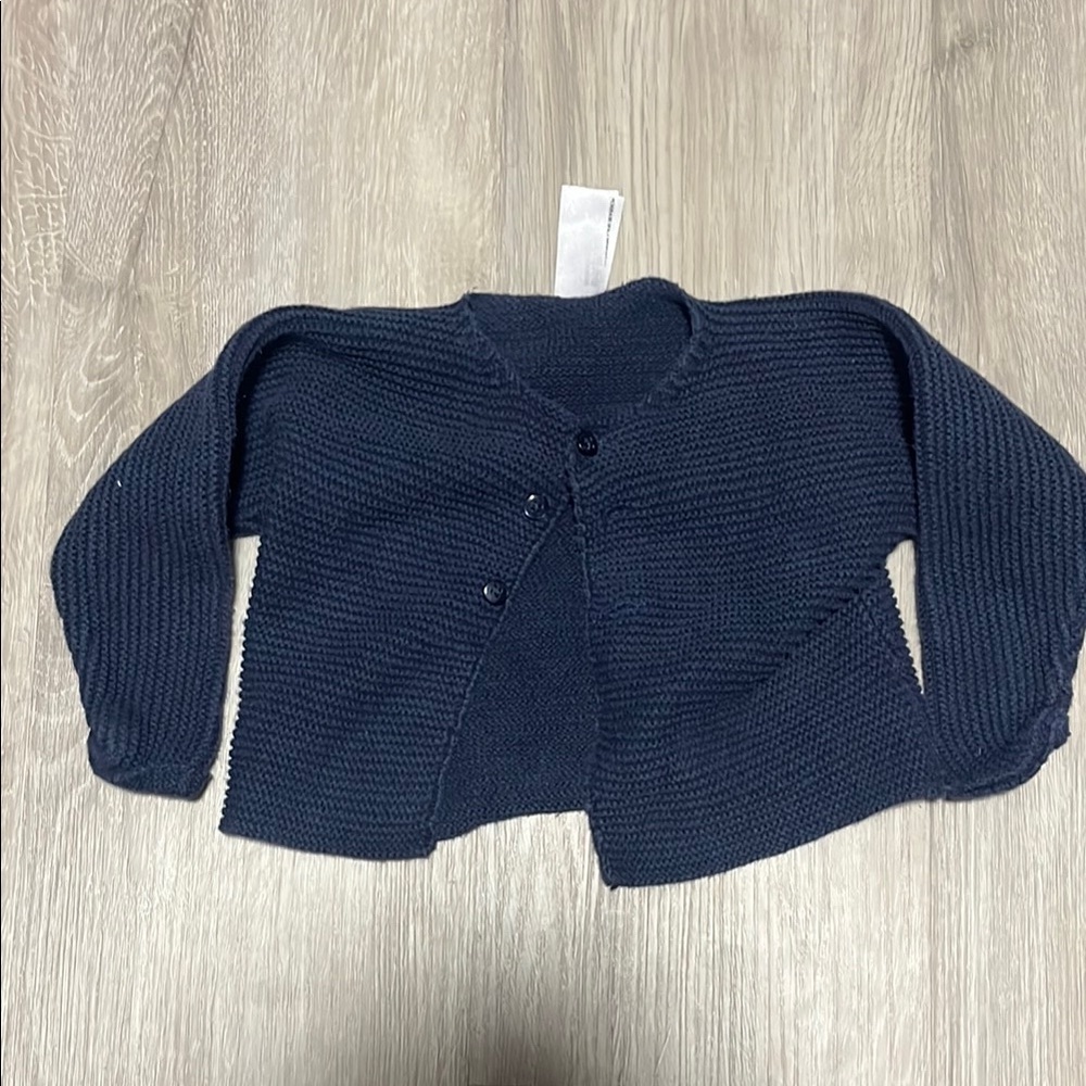 Navy Blue Knit‎ Cardigan